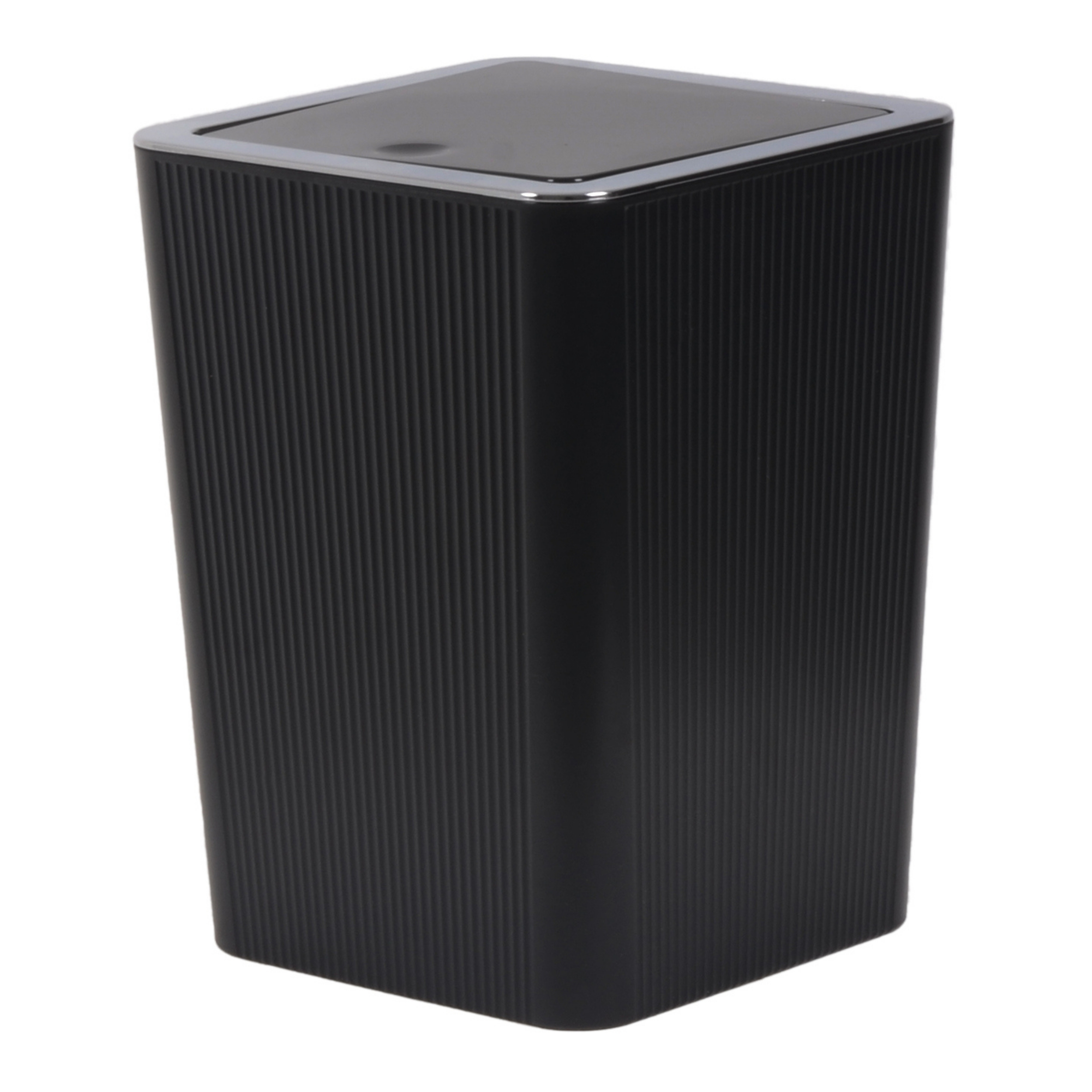 Maxel Mimoza Çizgili Krom Çöp Kovası